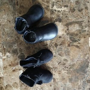 Wonder nation Bundle booties size 2 and 4